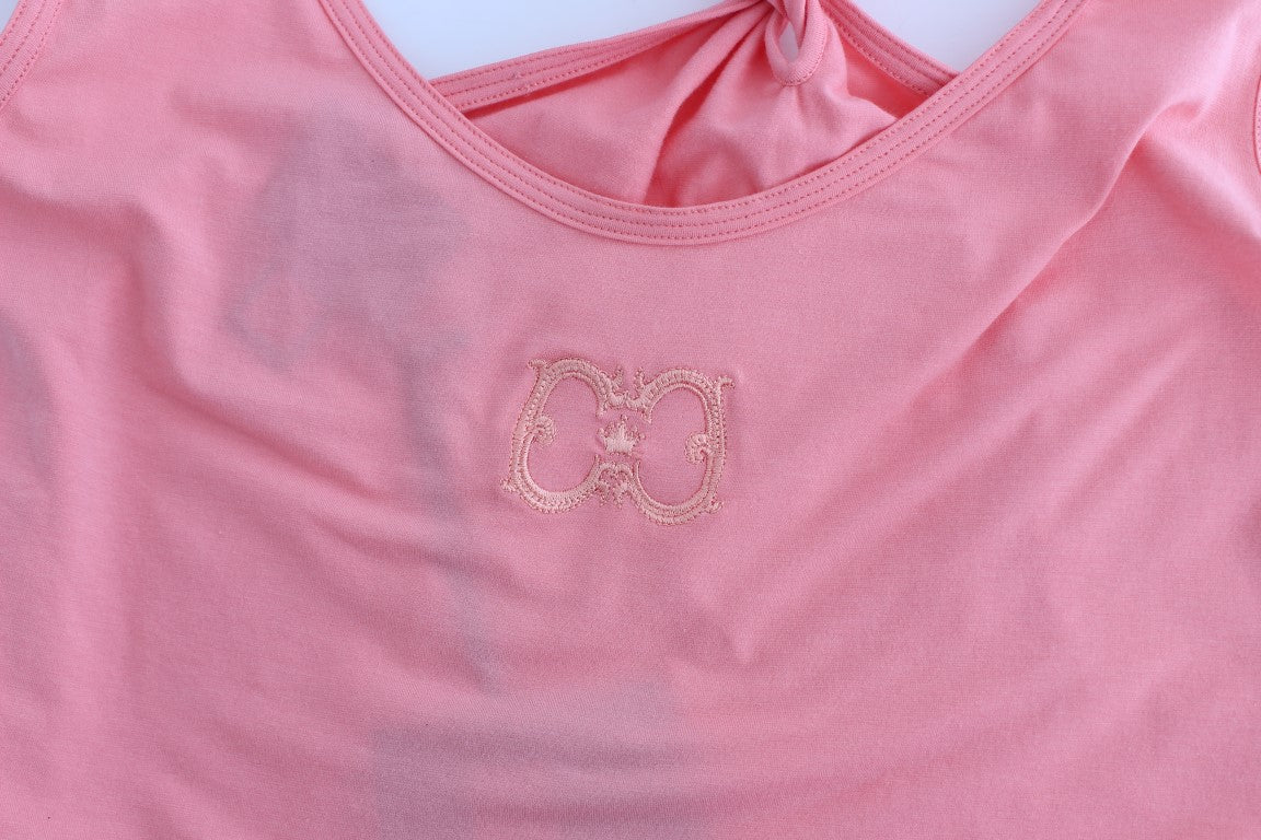 Pink cotton tank top - coffeewithmee2