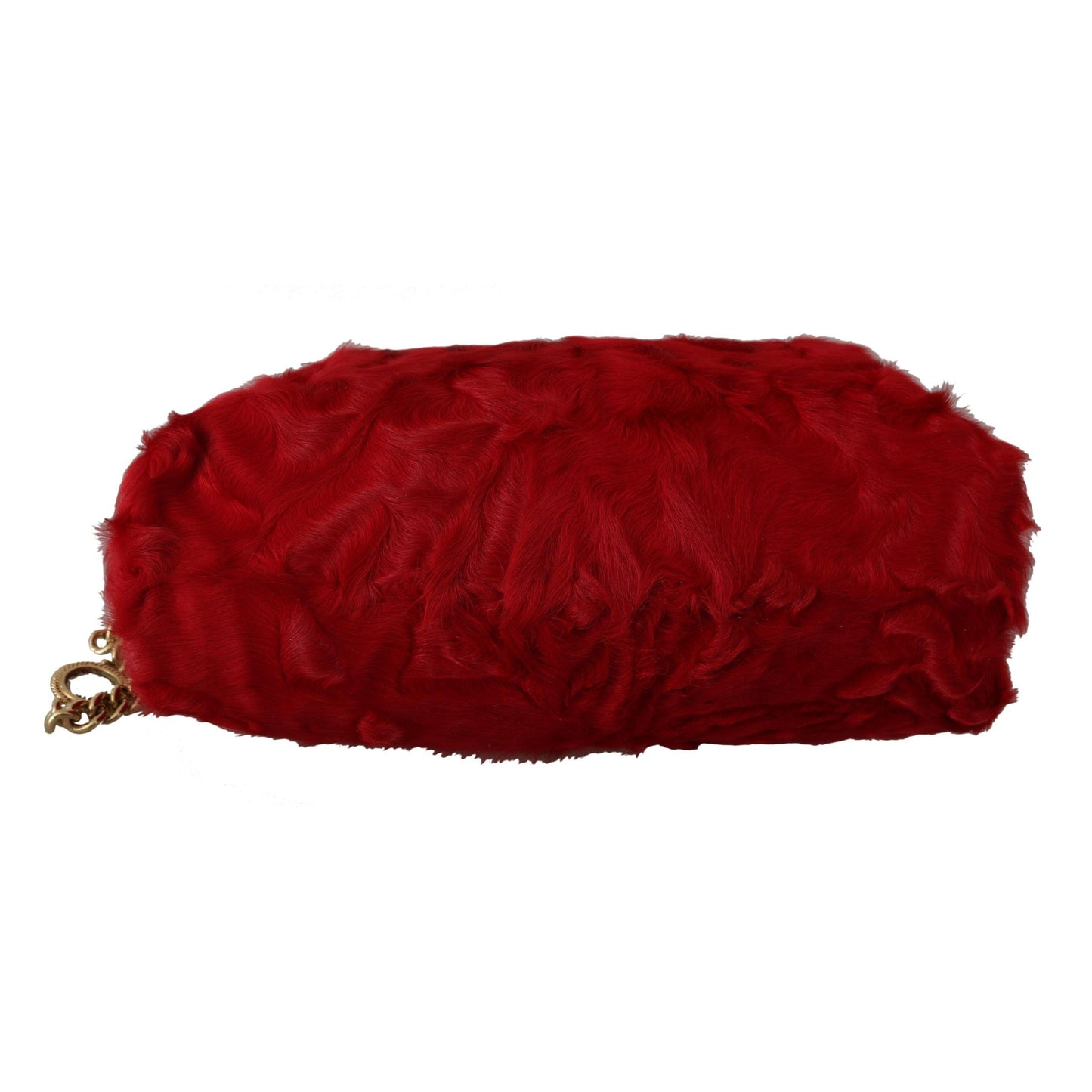 Red Fur Brocade Crystal Shoulder Women VANDA Purse - coffeewithmee2