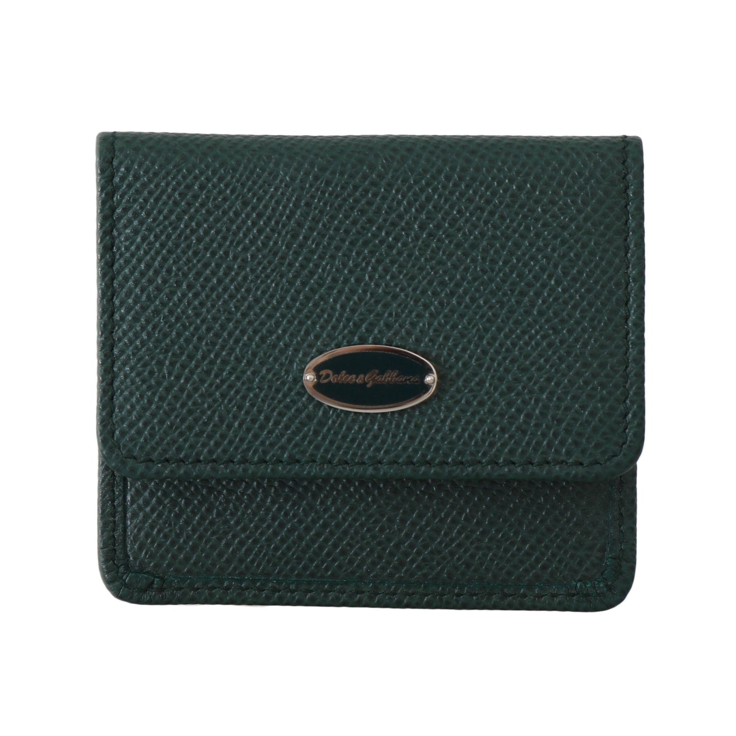 Green Dauphine Leather Condom Case Holder - coffeewithmee2