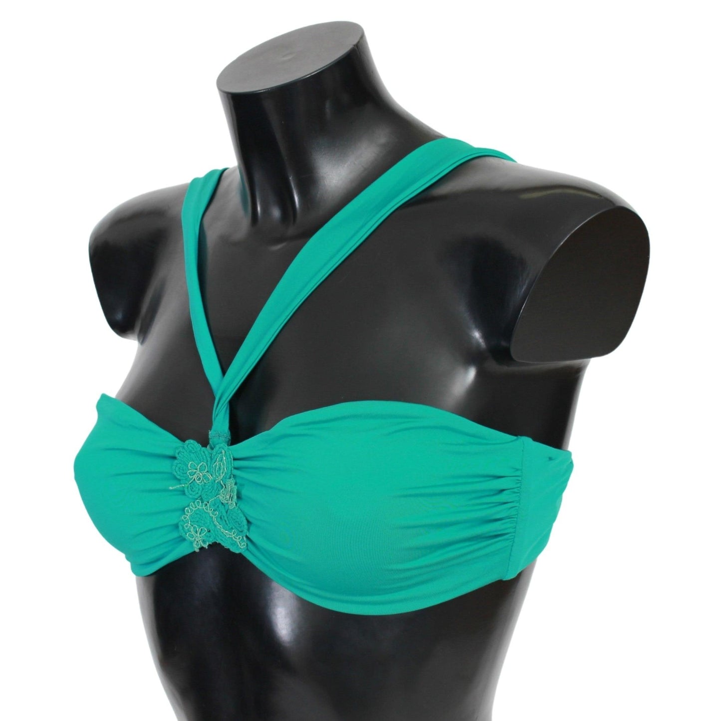 Blue Green Nylon Bikini Tops Swimsuit Beachwear