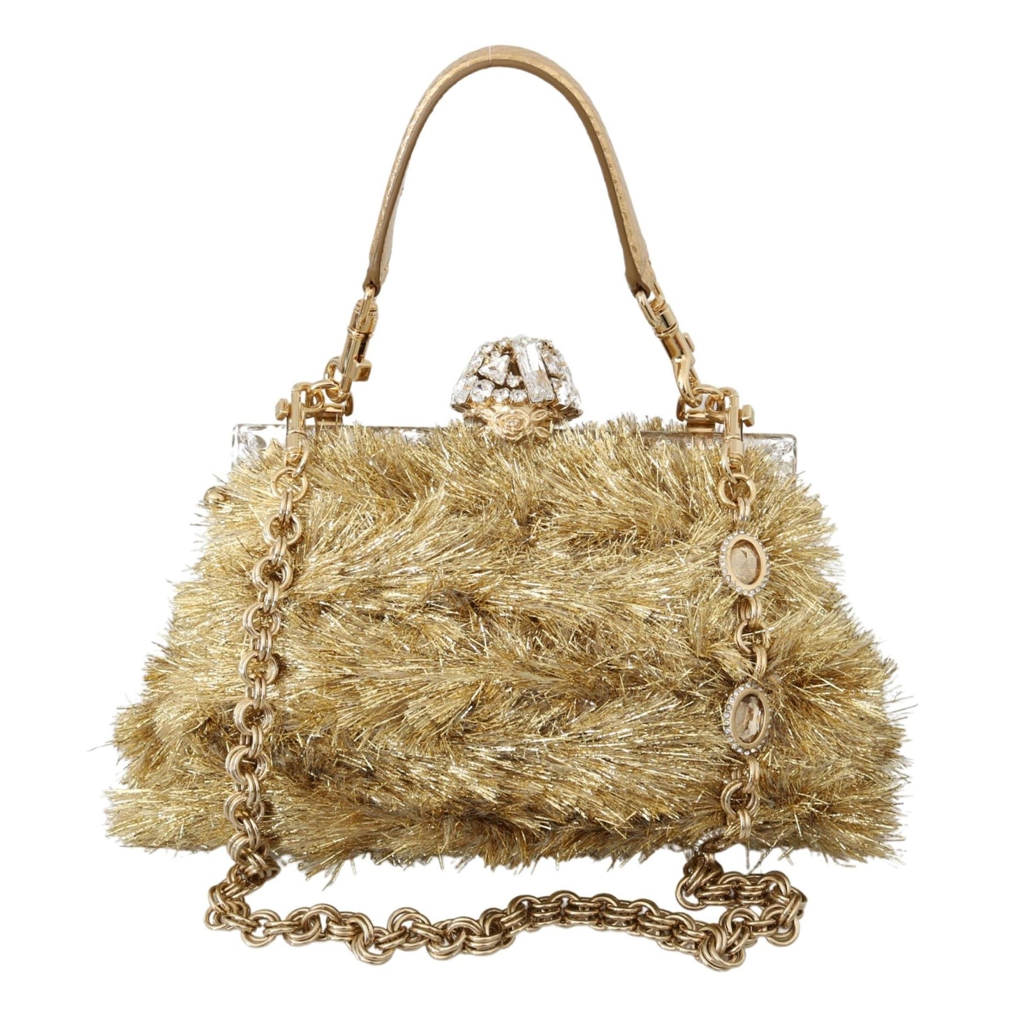 Gold Crystal VANDA Evening Party Hand Shoulder Bag - coffeewithmee2