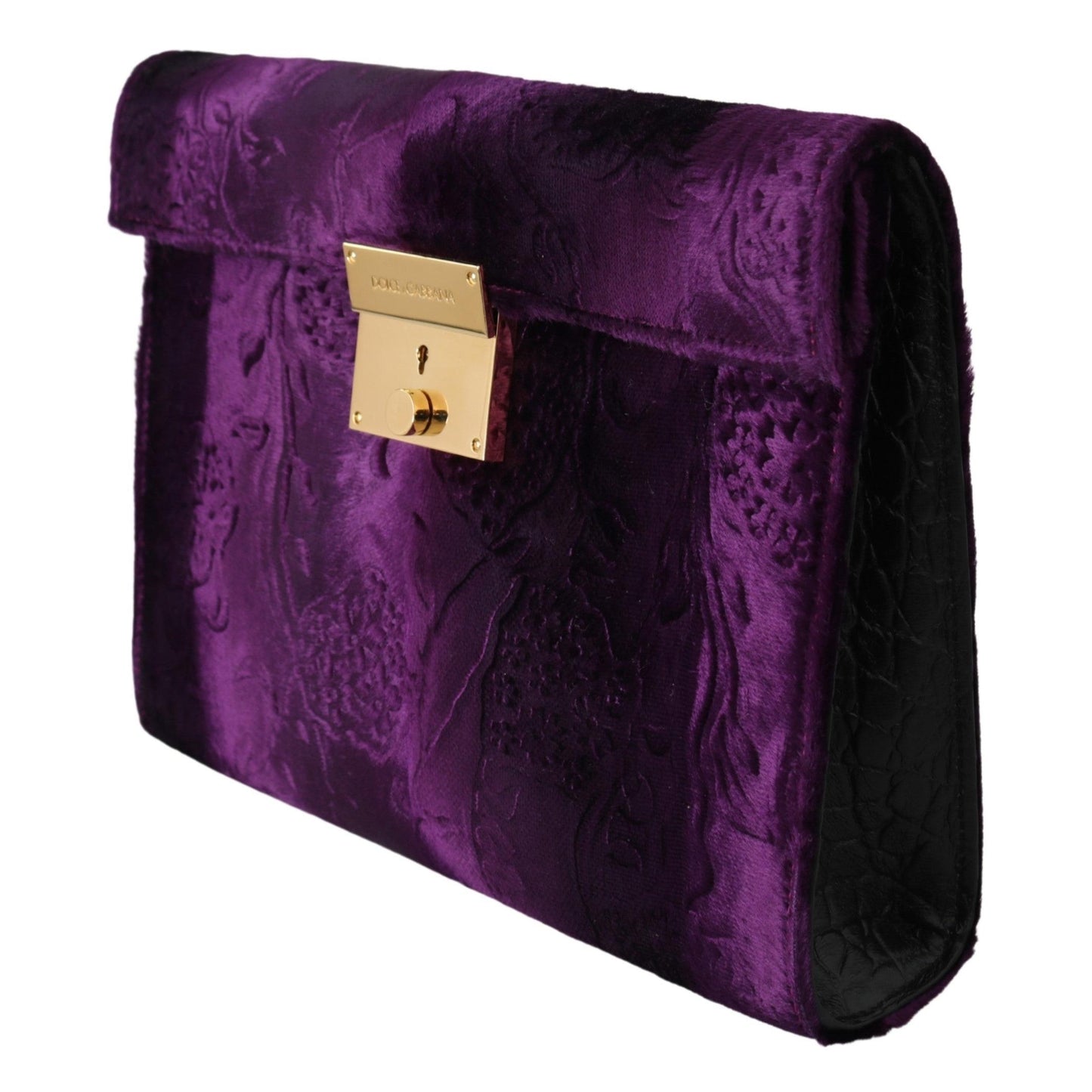 Purple Velvet Leather Women Document Briefcase Bag - coffeewithmee2