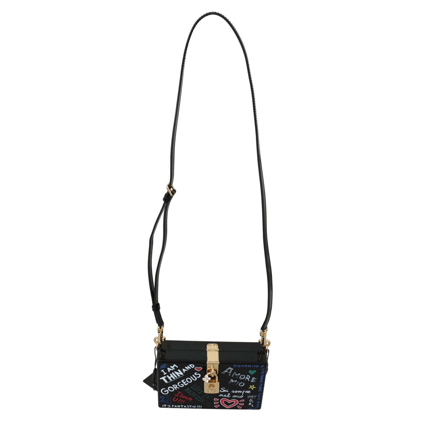 Hand Painted Wooden Black BOX SICILY Leather Purse - coffeewithmee2