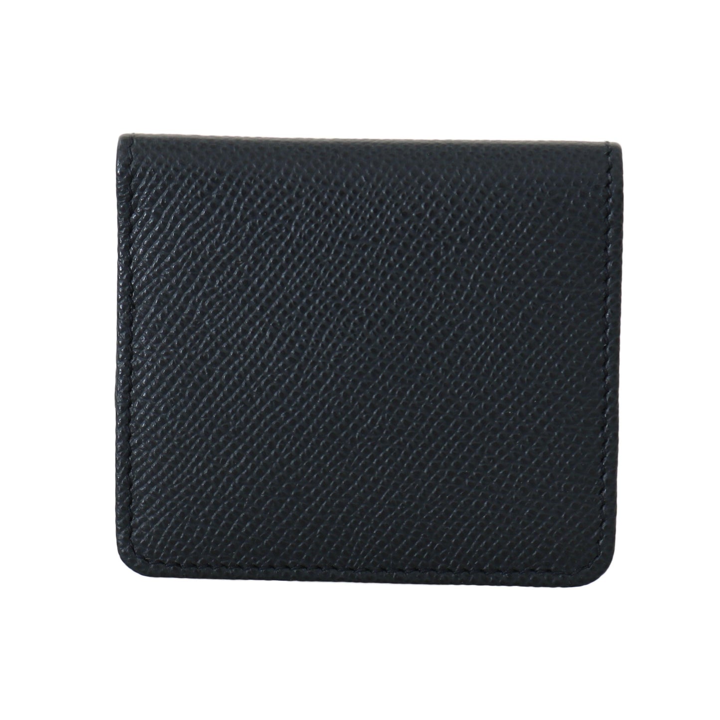 Blue Dauphine Leather Condom Pocket Case Holder - coffeewithmee2