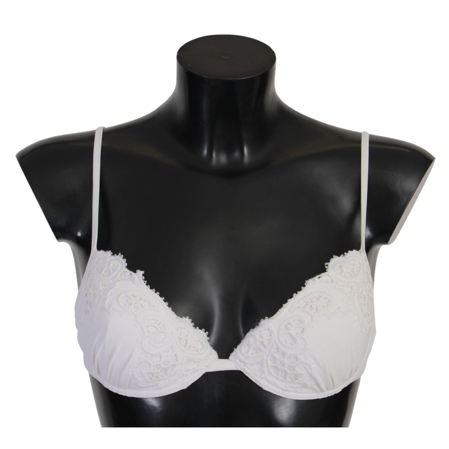 White Nylon Lace Push Up Bra Underwear
