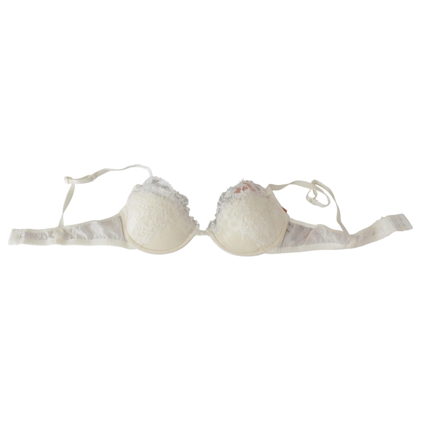 White Lace Reggiseno Bra Silk Underwear