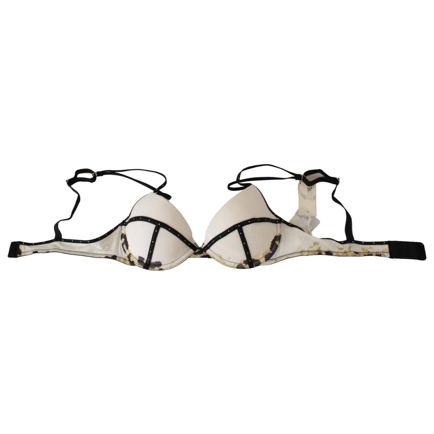 White Polyester Spandex Push Up Bra Underwear