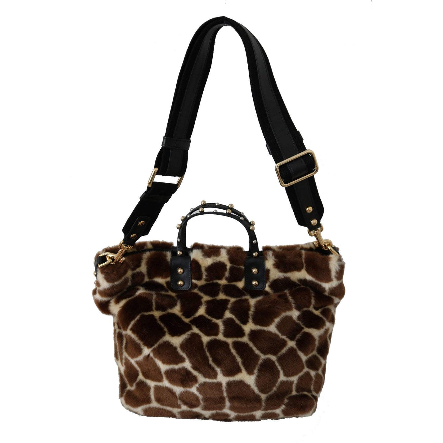 Brown Giraffe Print Shopping BEATRICE Purse Tote Bag - coffeewithmee2