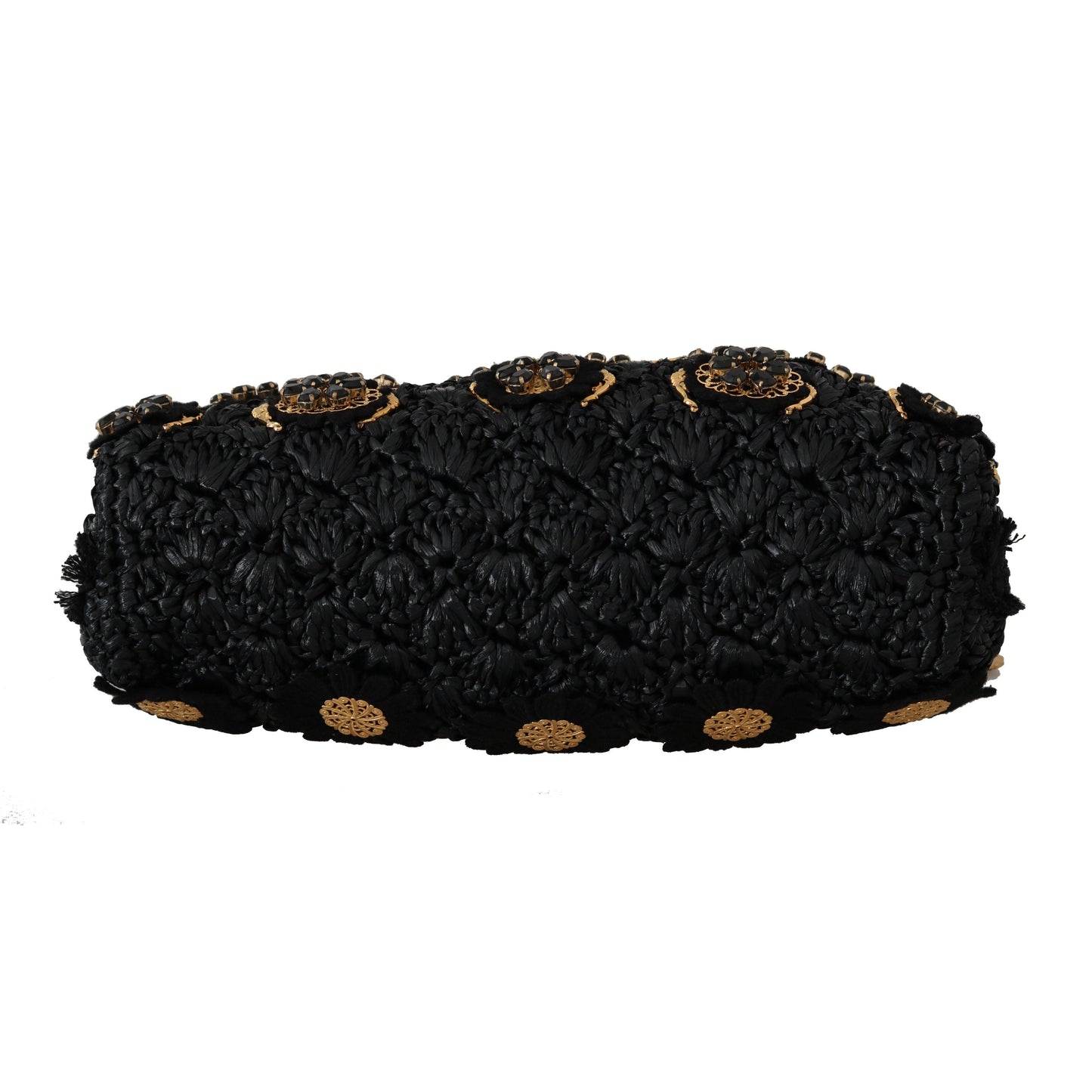 VANDA Black Tassel Gold Baroque Crystal Purse - coffeewithmee2