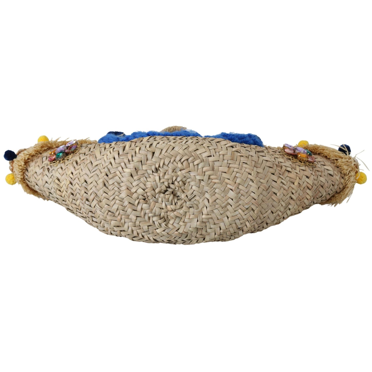 Multicolor Straw Fur Balls Crystals Hand Tote Borse Bag - coffeewithmee2