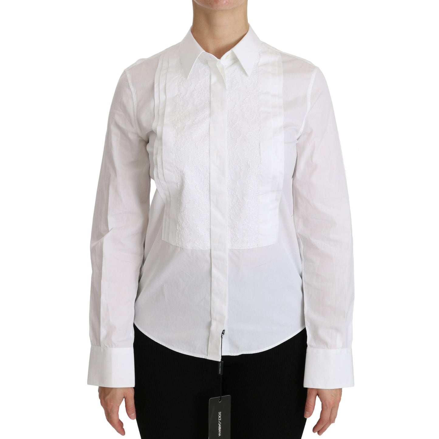 White Collared Long Sleeve Polo Shirt
