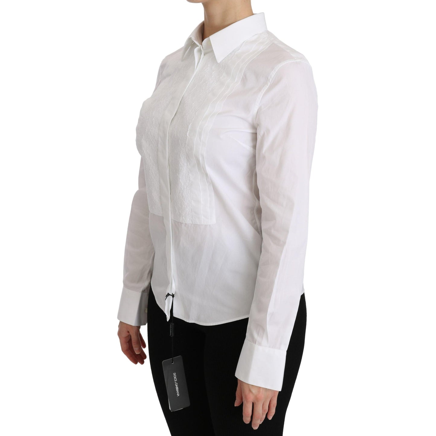 White Collared Long Sleeve Polo Shirt