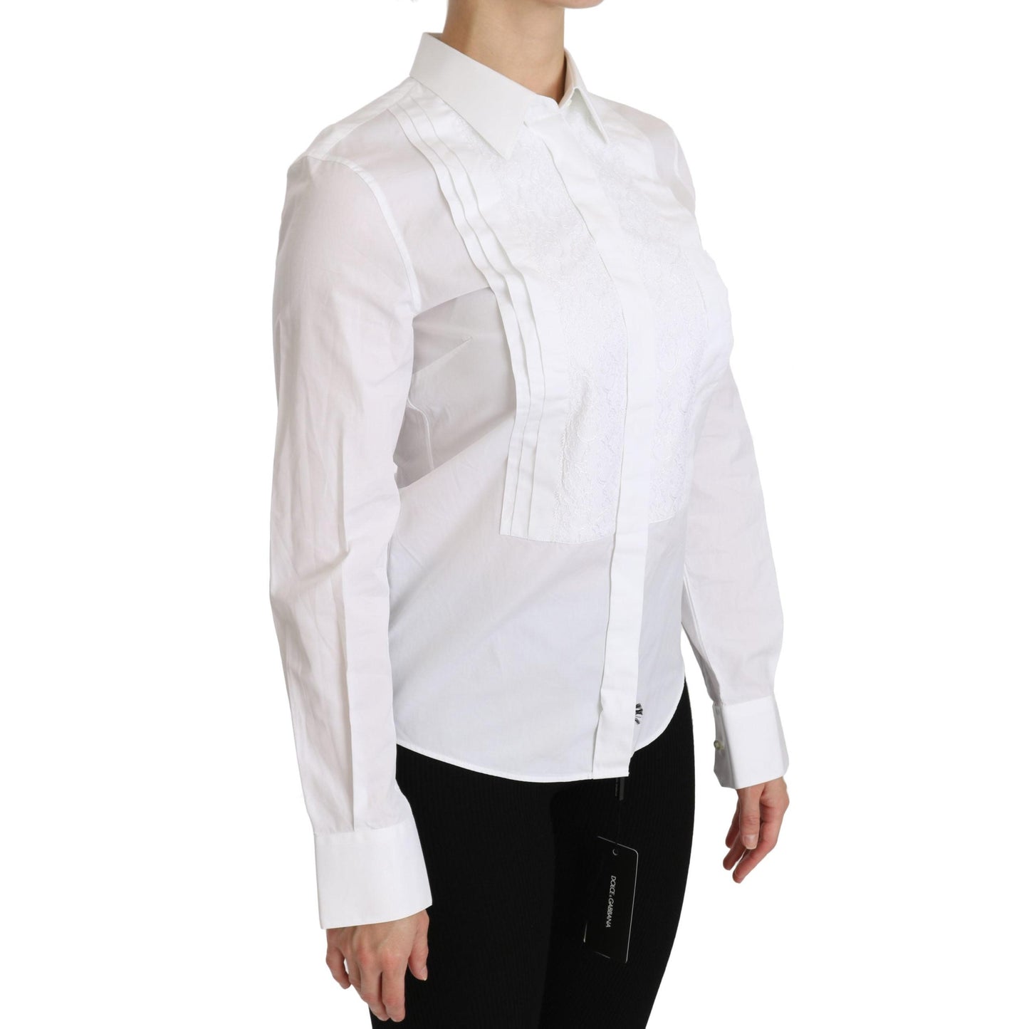 White Collared Long Sleeve Polo Shirt