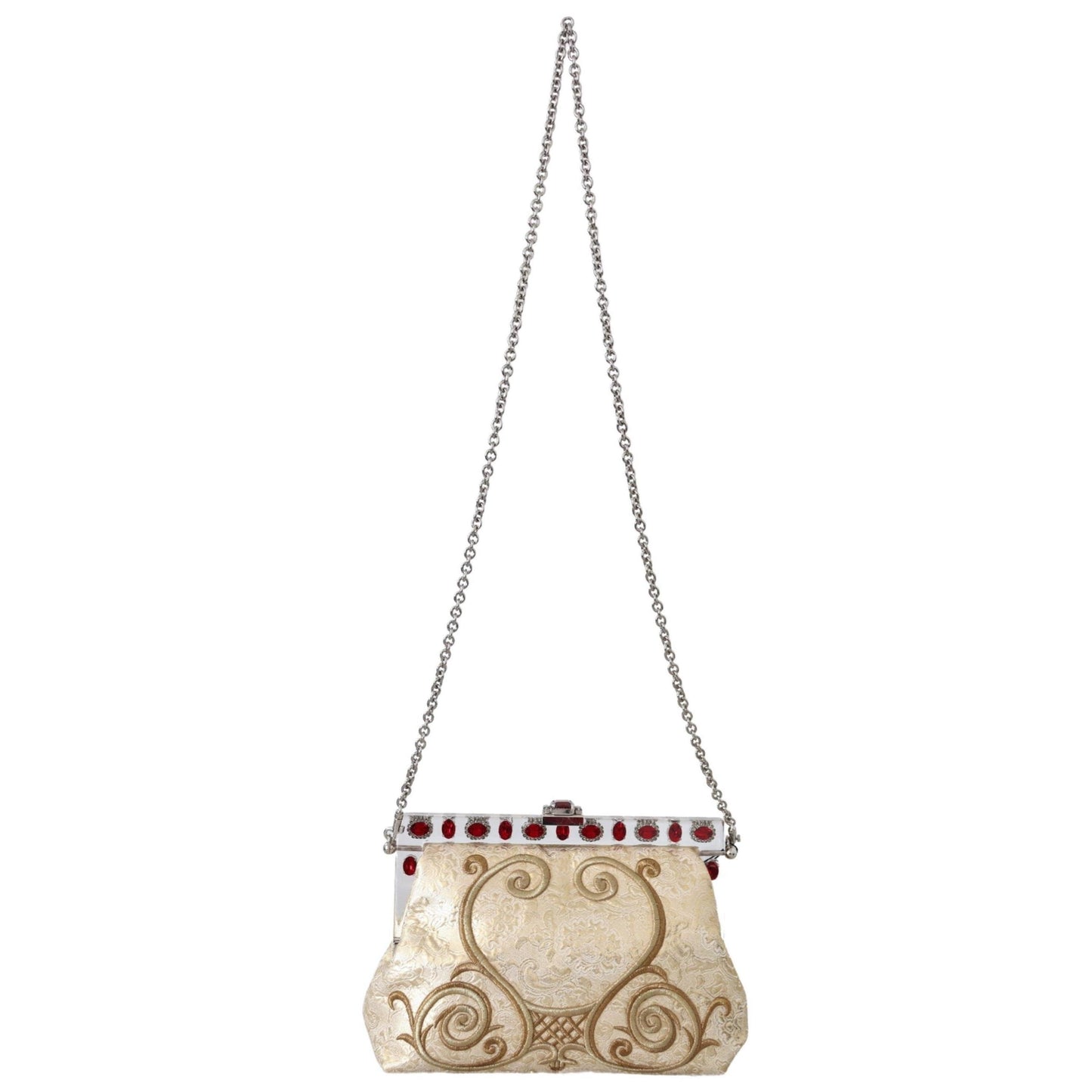 Gold Brocade Crystal Shoulder Borse VANDA Bag - coffeewithmee2