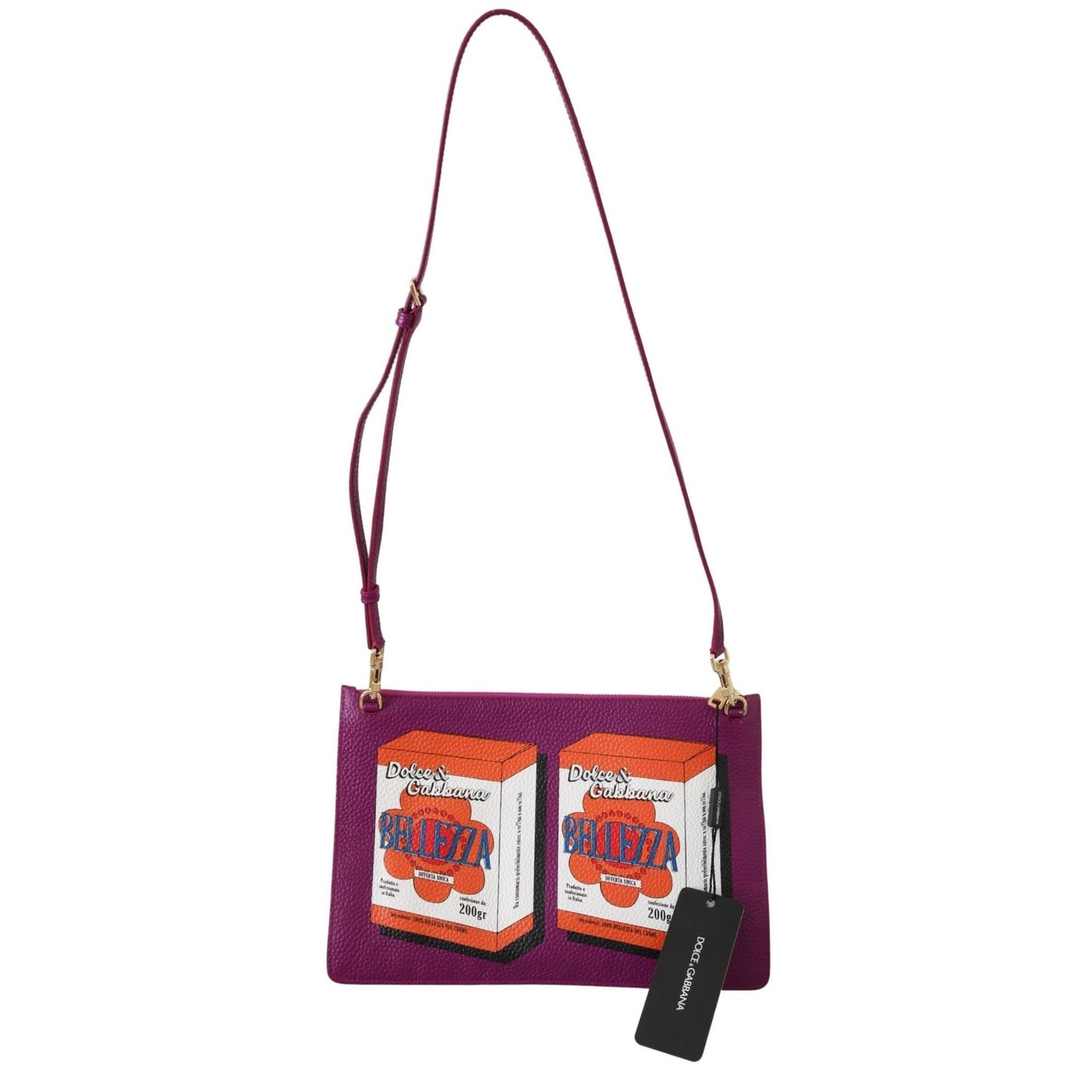 Purple Bellezza Shoulder Sling Purse CLEO Leather Bag - coffeewithmee2