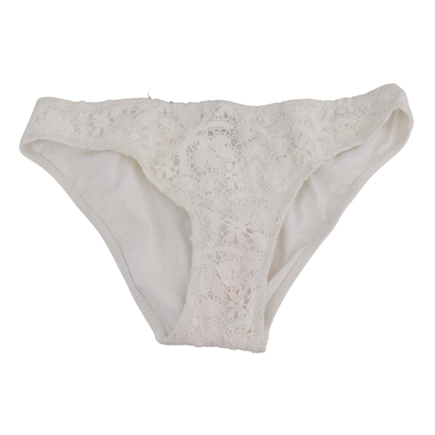 White Lace Swimsuit Bottom Bikini Beachwear