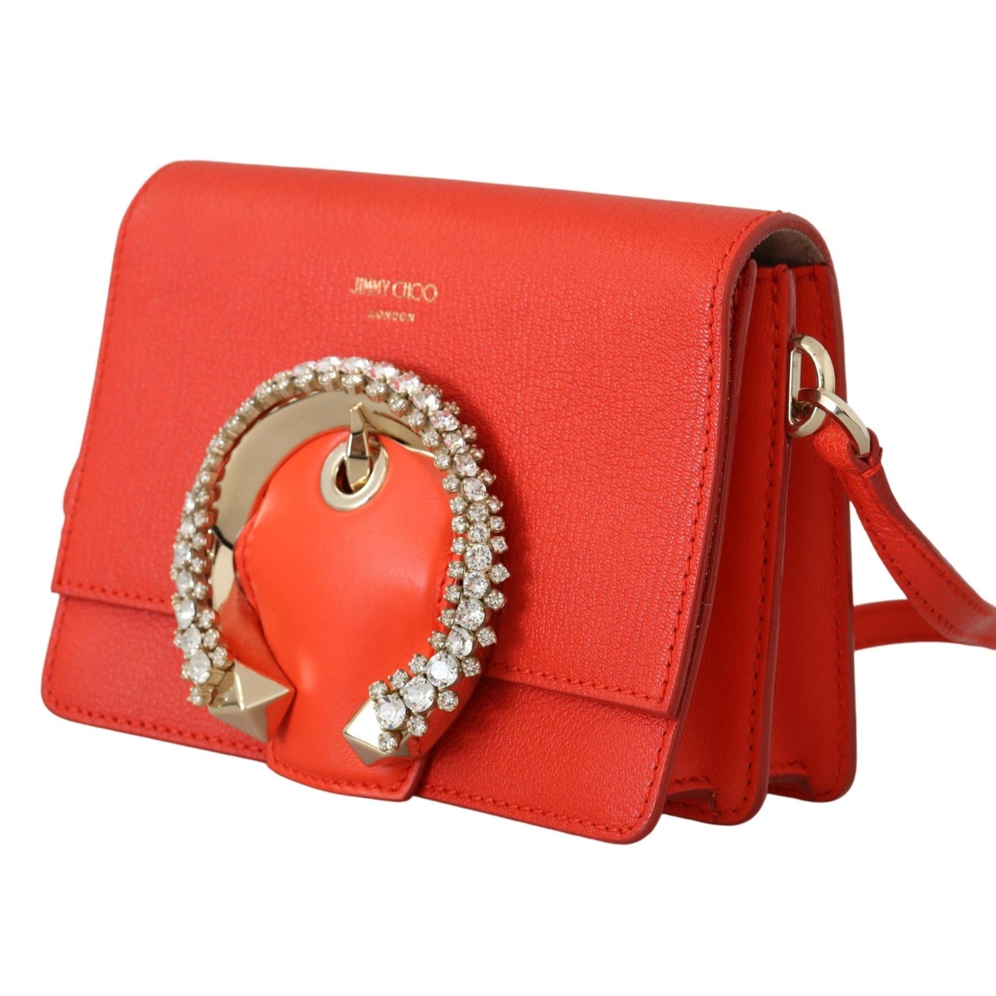 Orange Goat & Calf Leather Madeline Gtg Shoulder Bag - coffeewithmee2