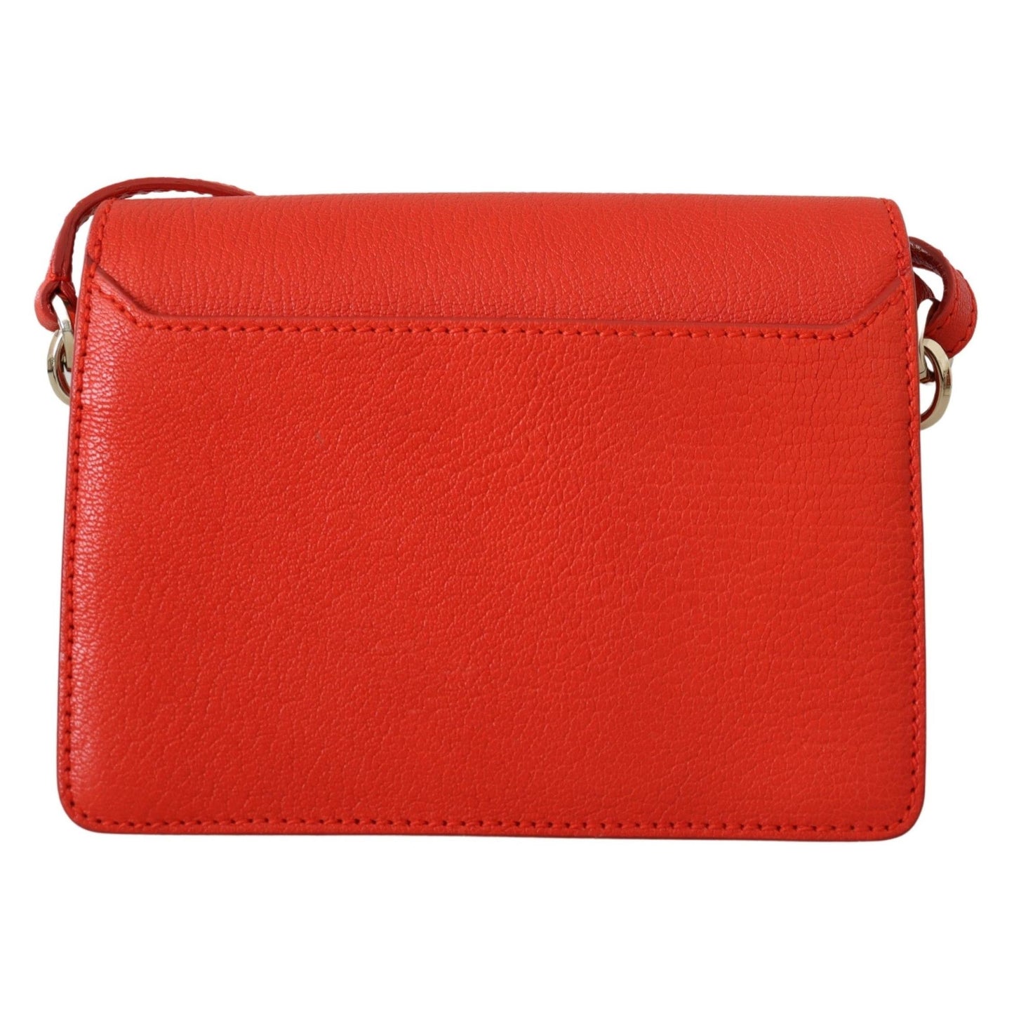 Orange Goat & Calf Leather Madeline Gtg Shoulder Bag - coffeewithmee2