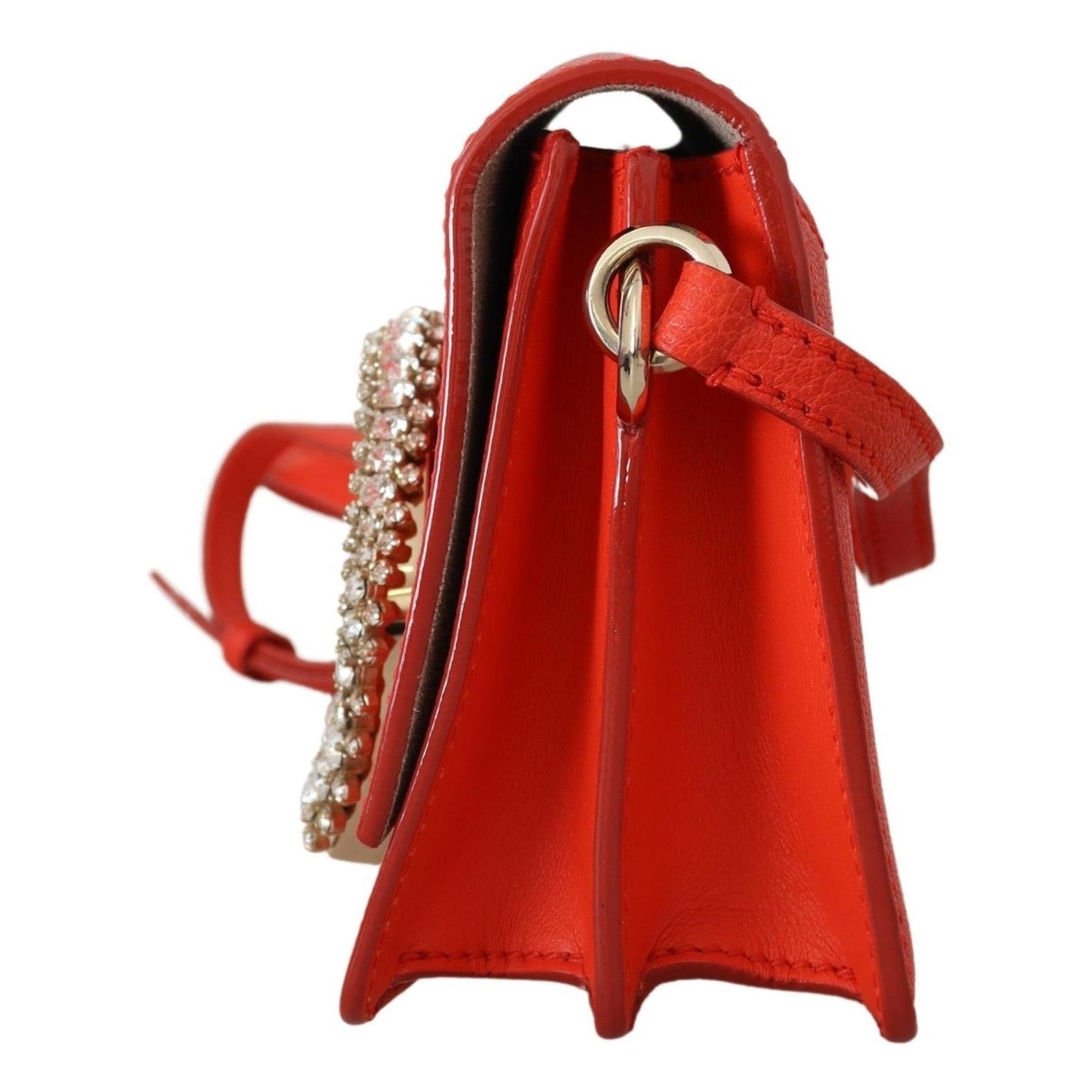 Orange Goat & Calf Leather Madeline Gtg Shoulder Bag - coffeewithmee2