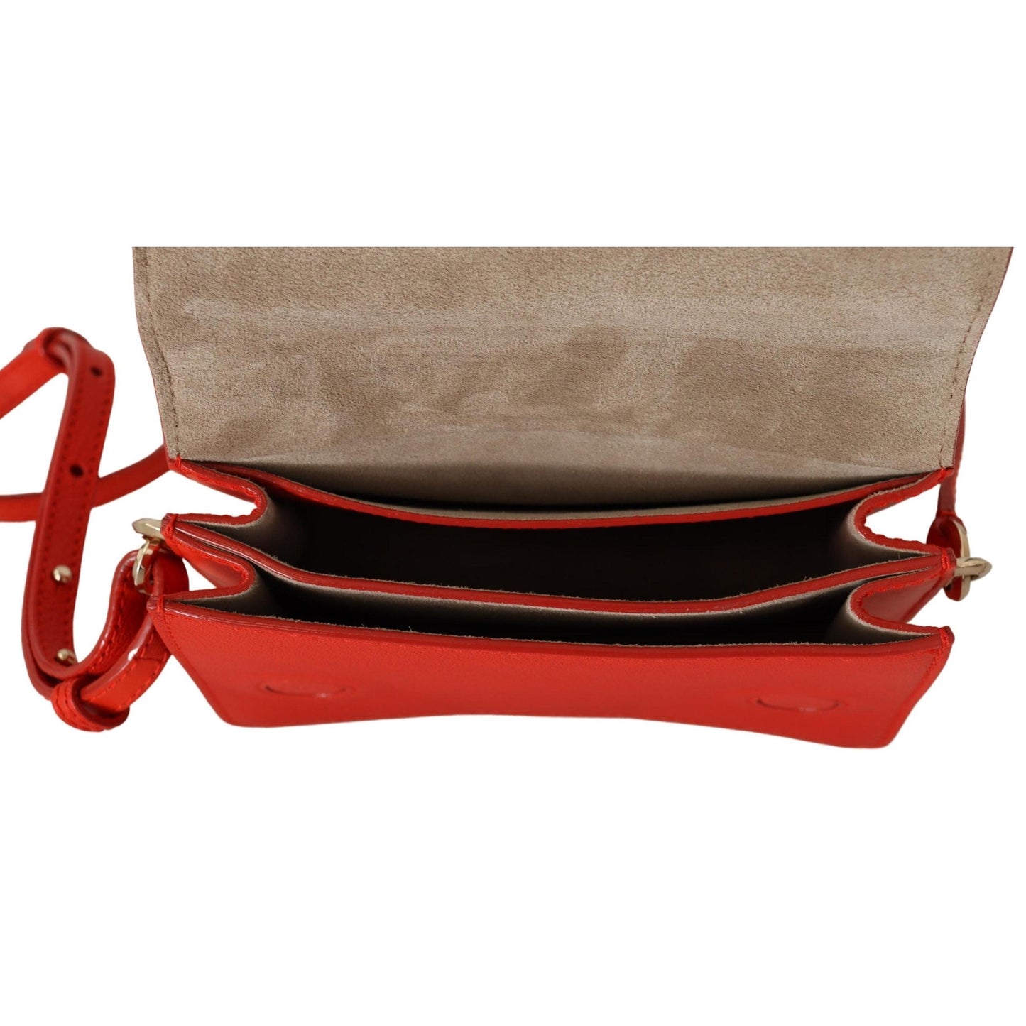 Orange Goat & Calf Leather Madeline Gtg Shoulder Bag - coffeewithmee2