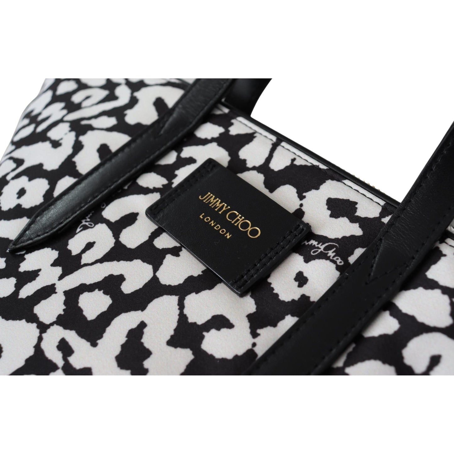 White & Black Nylon Candice Tote Shoulder Bag - coffeewithmee2