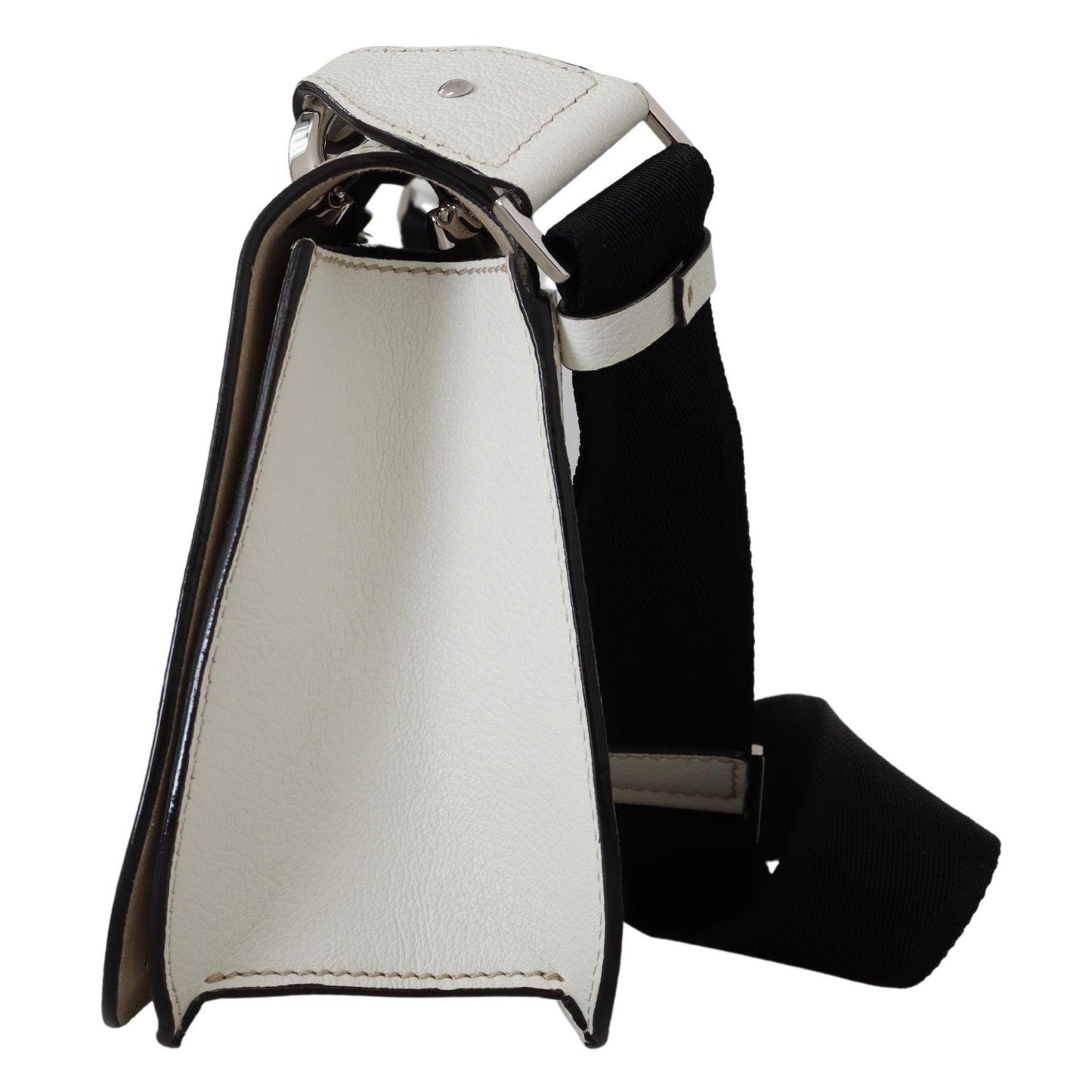 White Soft Grainy Leather Varenne Kdy Shoulder Bag - coffeewithmee2