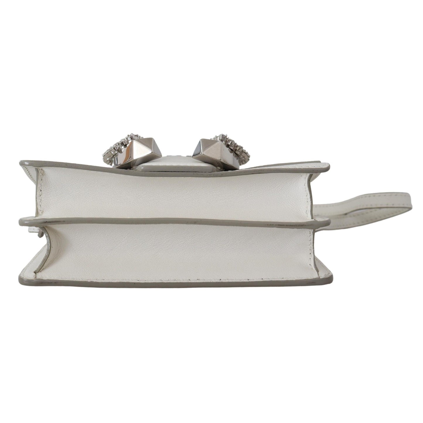 White Goat & Calf Leather Madeline Gtg Shoulder Bag - coffeewithmee2