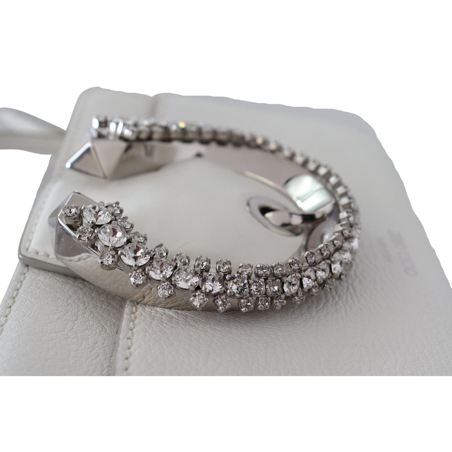 White Goat & Calf Leather Madeline Gtg Shoulder Bag - coffeewithmee2