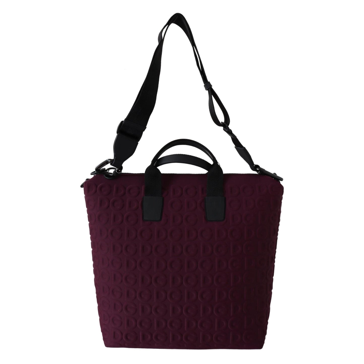 Maroon DG Embossed Crossbody Hand Purse - coffeewithmee2