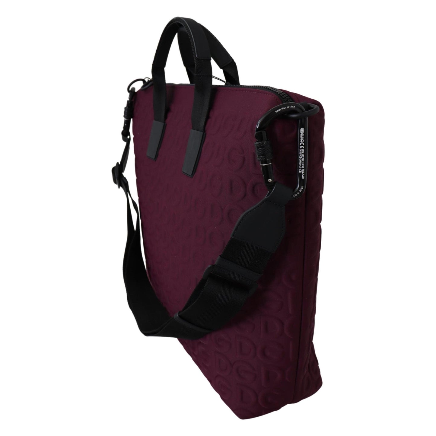 Maroon DG Embossed Crossbody Hand Purse - coffeewithmee2