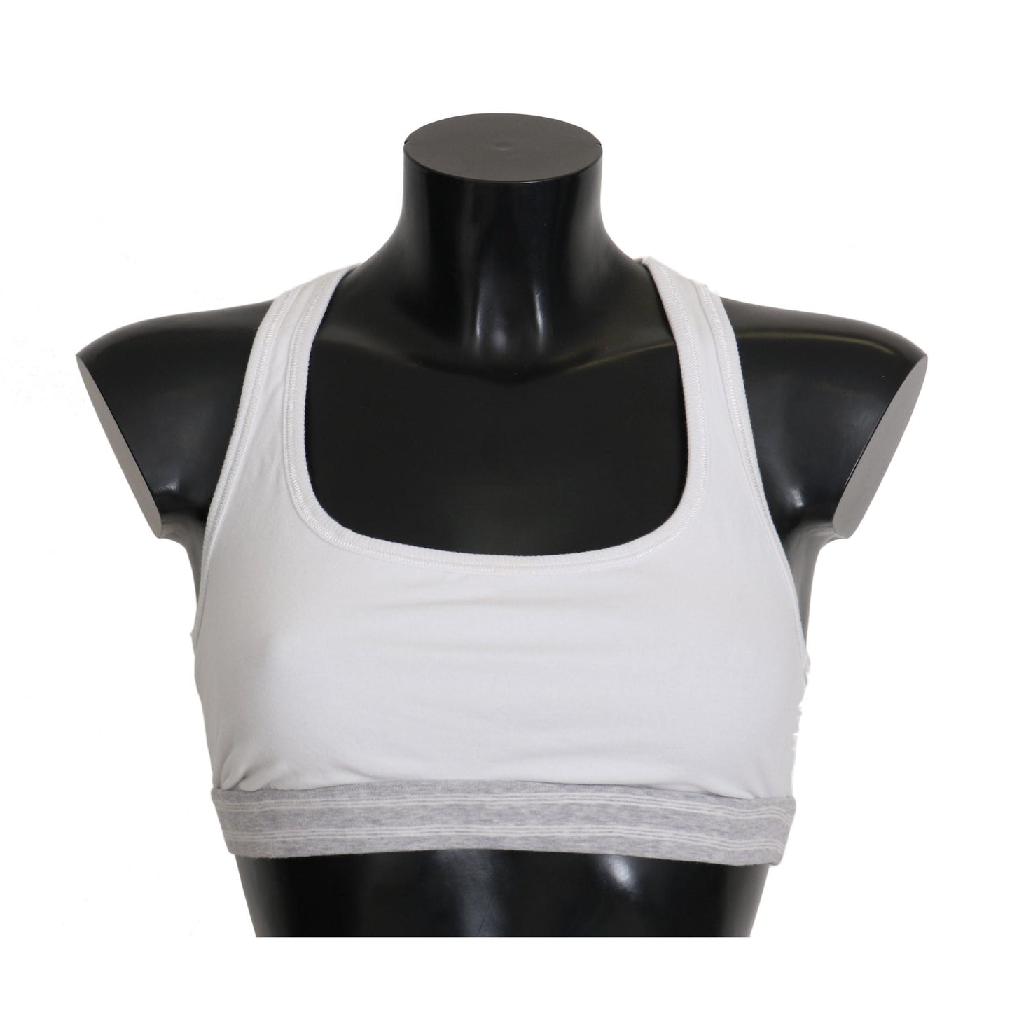 White Cotton Sport Stretch Bra Underwear - coffeewithmee2