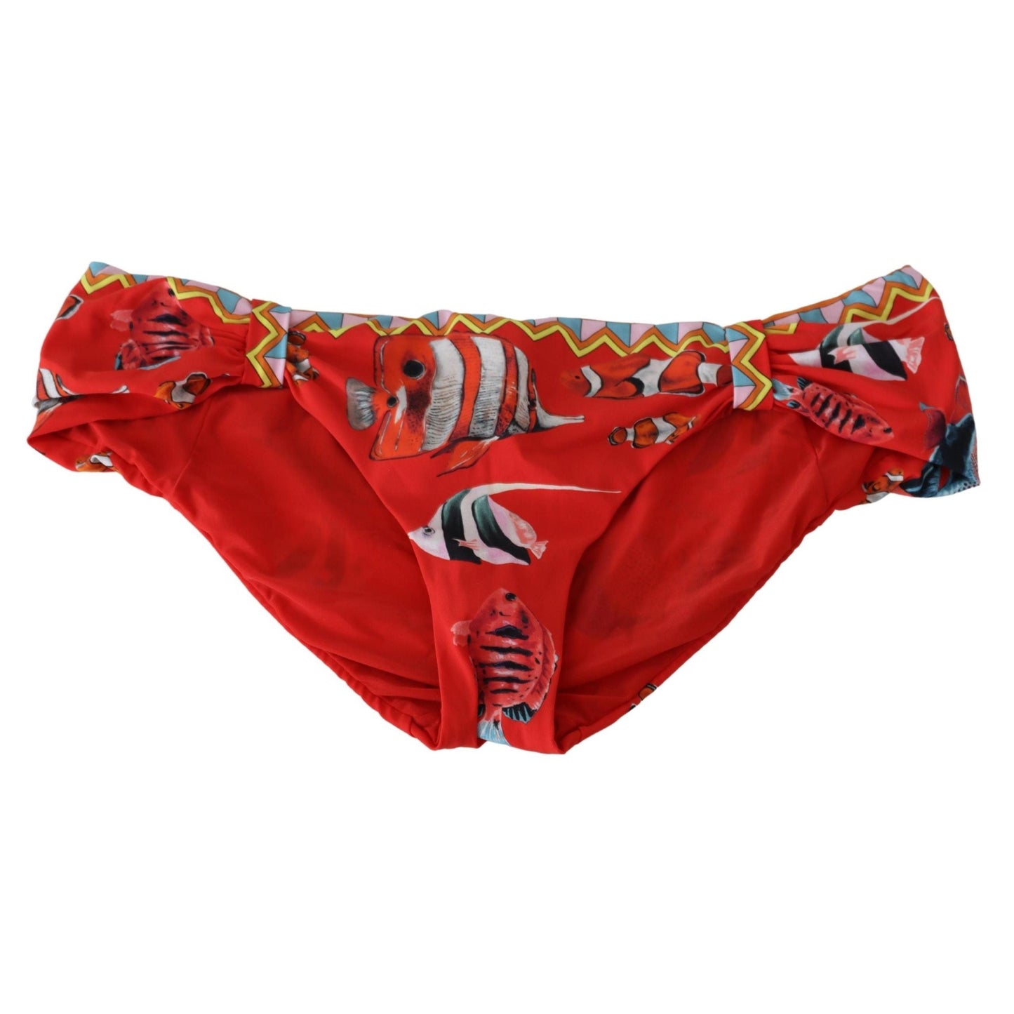Red Fish Two Piece Swimwear Beachwear Bikini