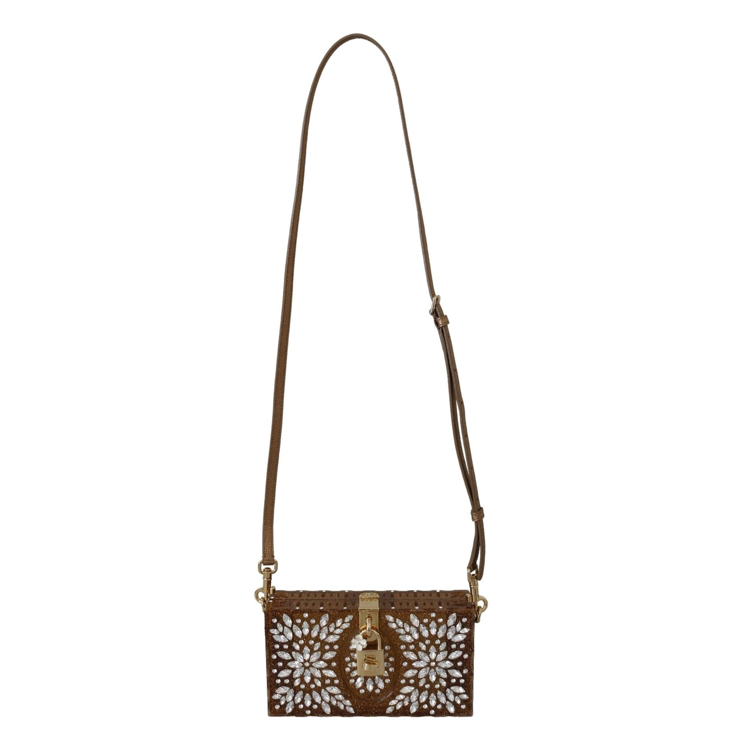 Gold Crystals Studs Cross Body Purse Borse Women Bag BOX - coffeewithmee2