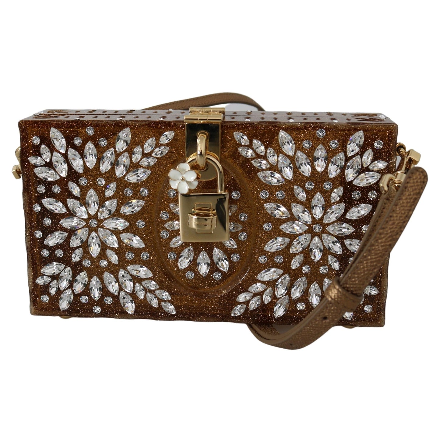Gold Crystals Studs Cross Body Purse Borse Women Bag BOX - coffeewithmee2