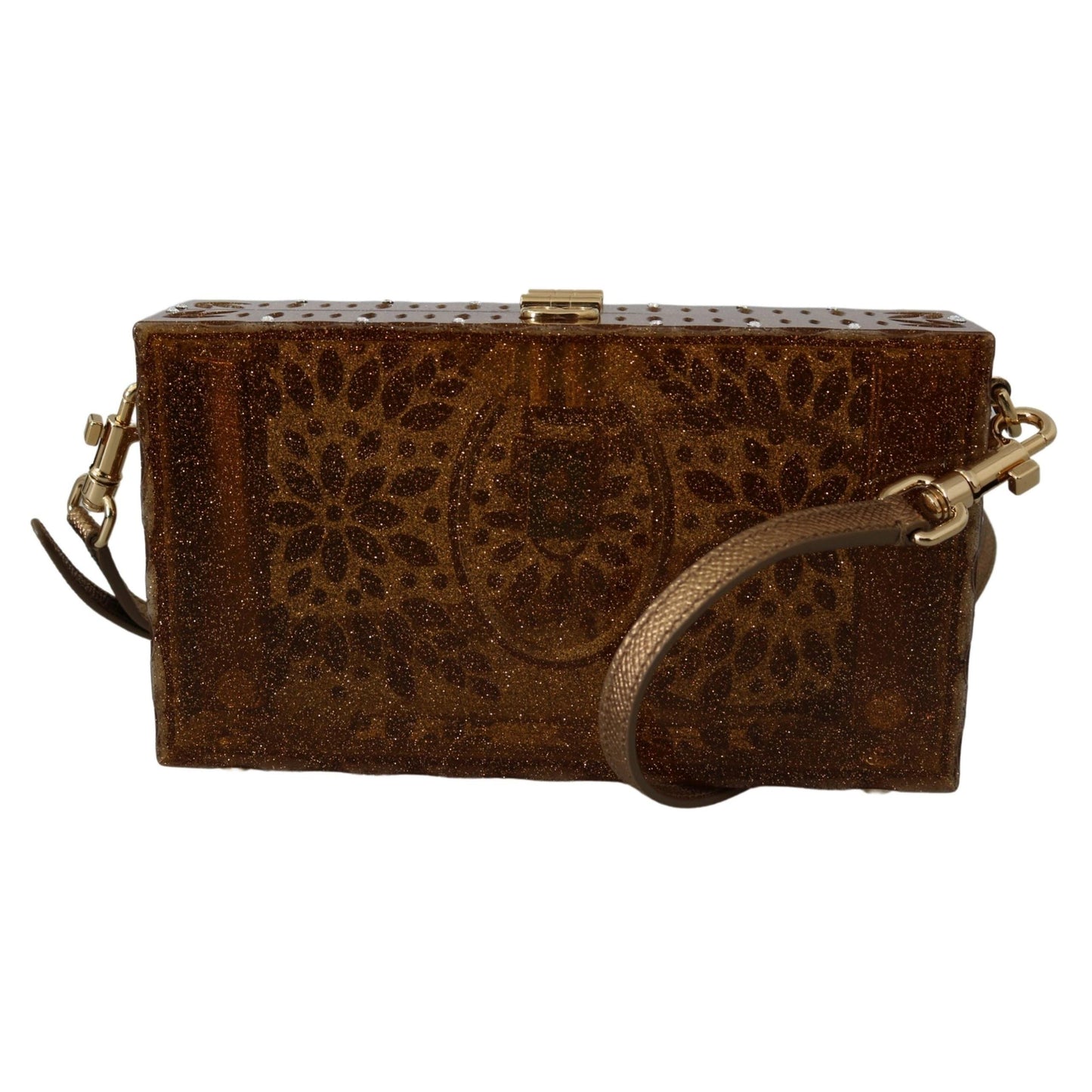 Gold Crystals Studs Cross Body Purse Borse Women Bag BOX - coffeewithmee2