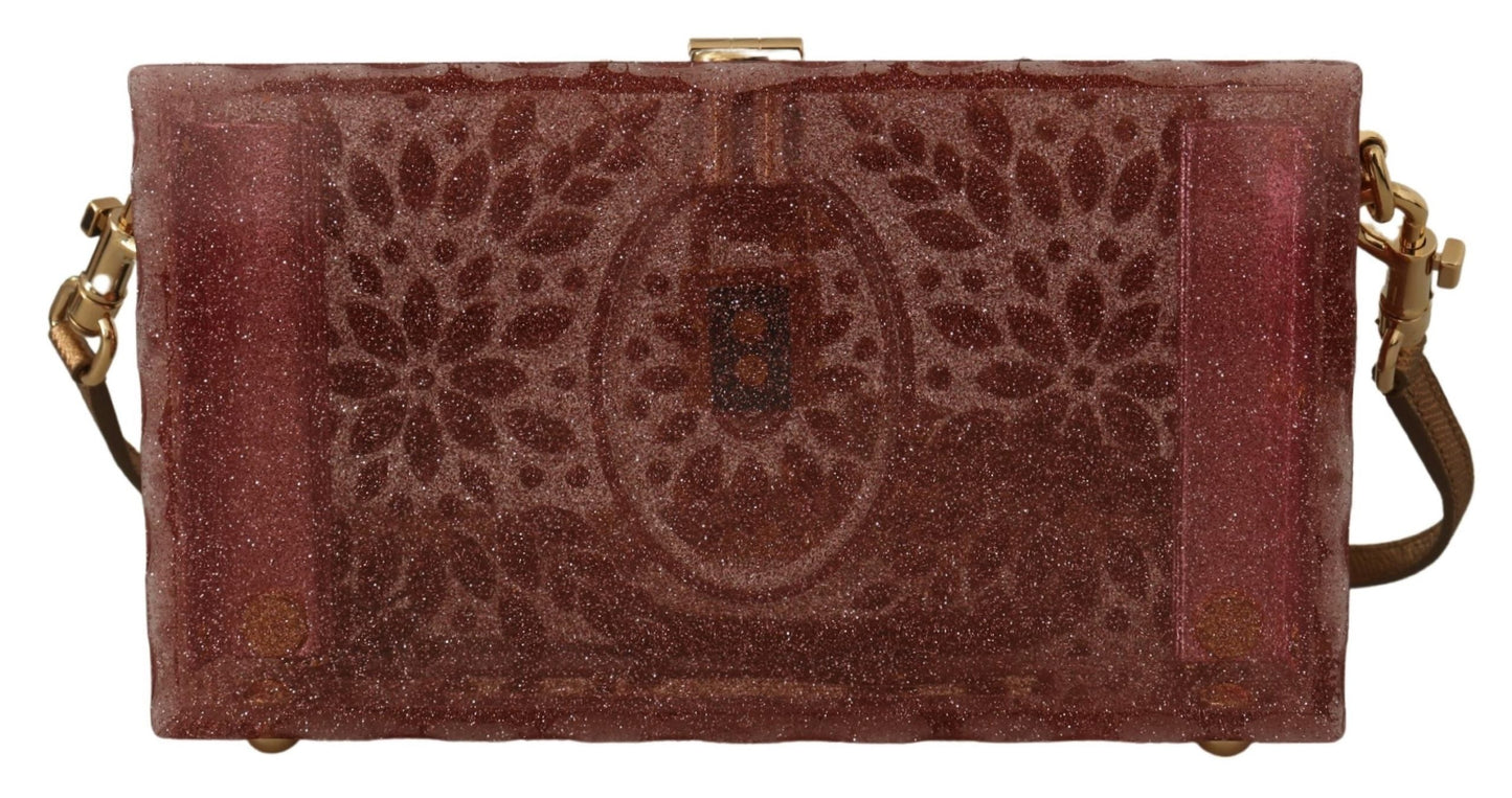 Pink Crystals Clutch Cross Body Women Box Bag - coffeewithmee2