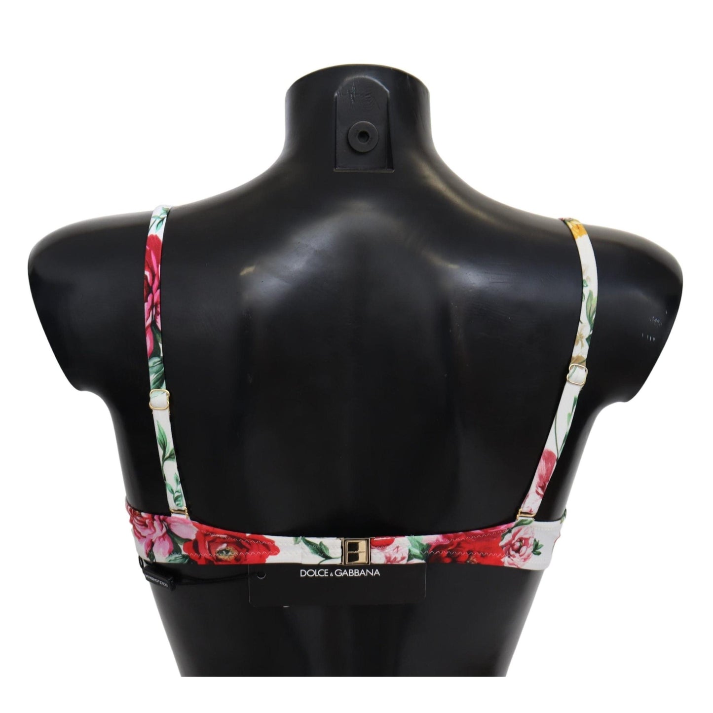 White Floral Print Swimsuit Beachwear Bikini Tops