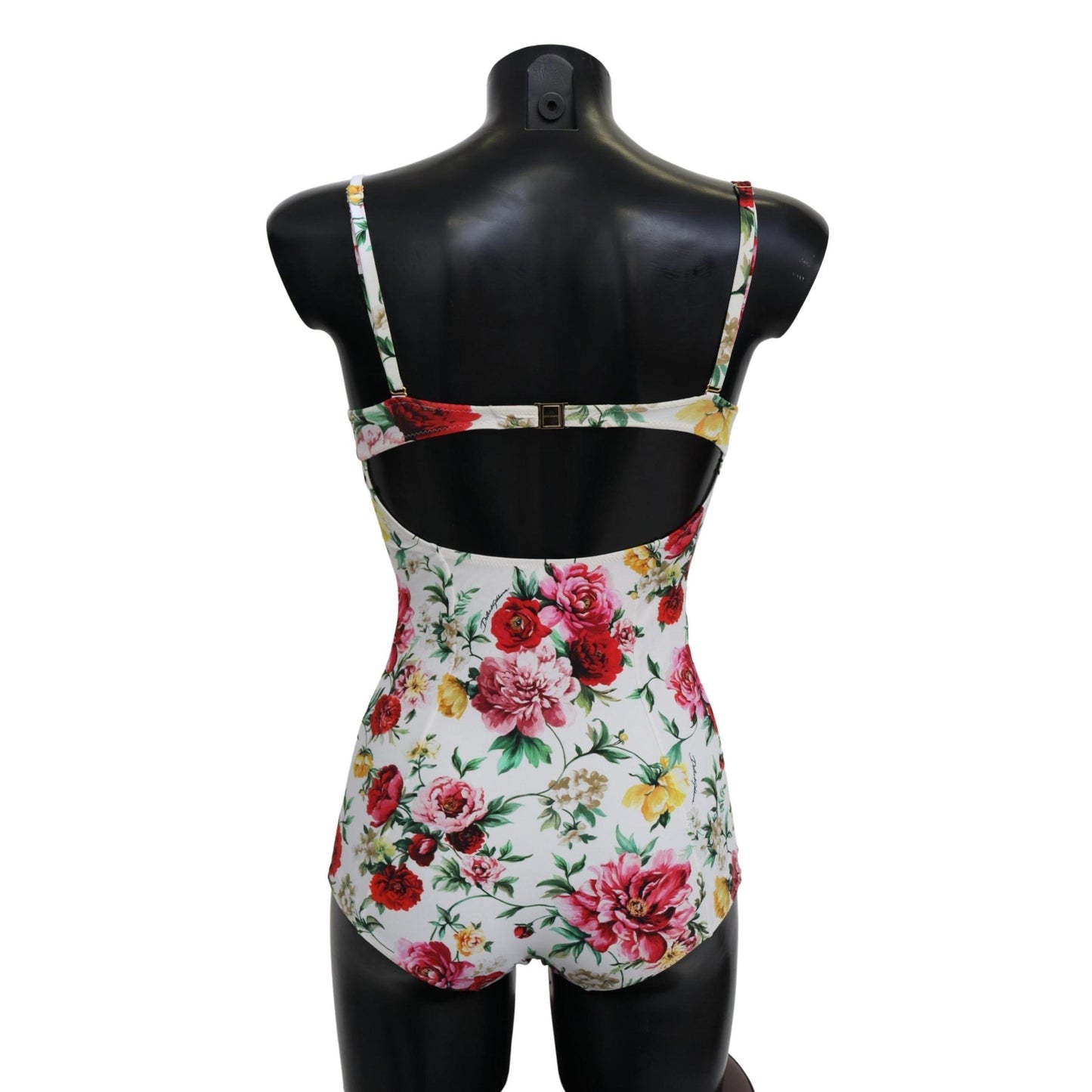White Floral One Piece Swimwear Swimsuit Bikini