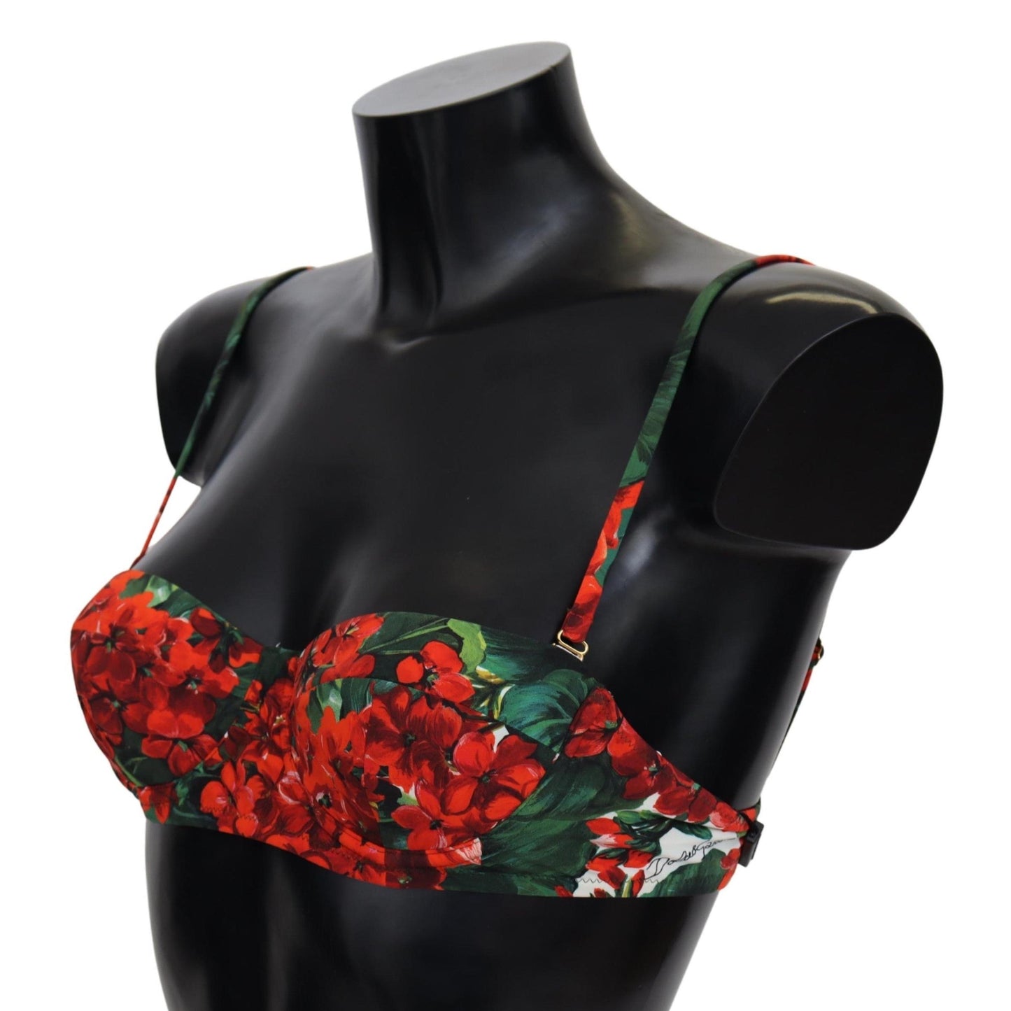 Red Floral Print Swimsuit Beachwear Bikini Tops