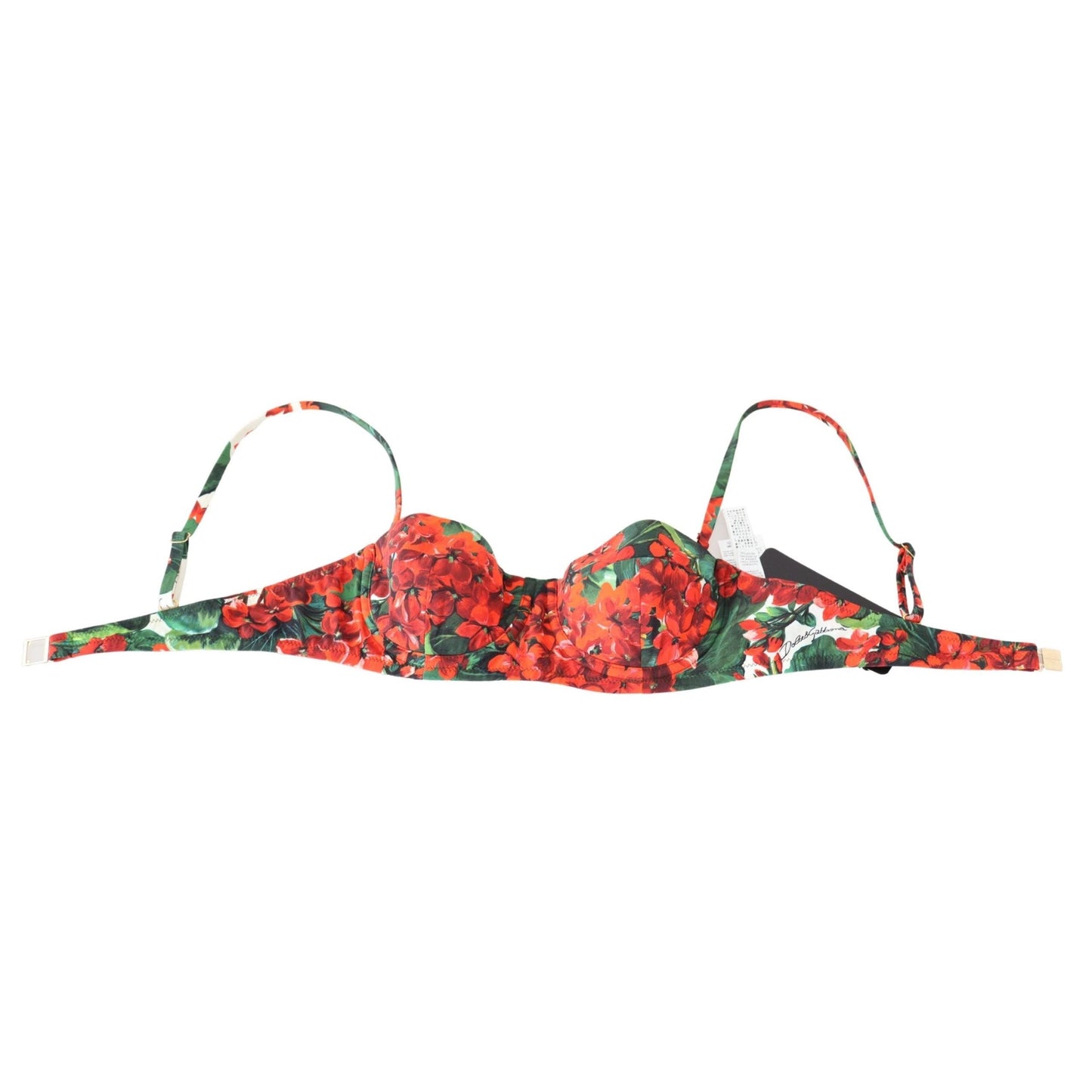 Red Floral Print Swimsuit Beachwear Bikini Tops