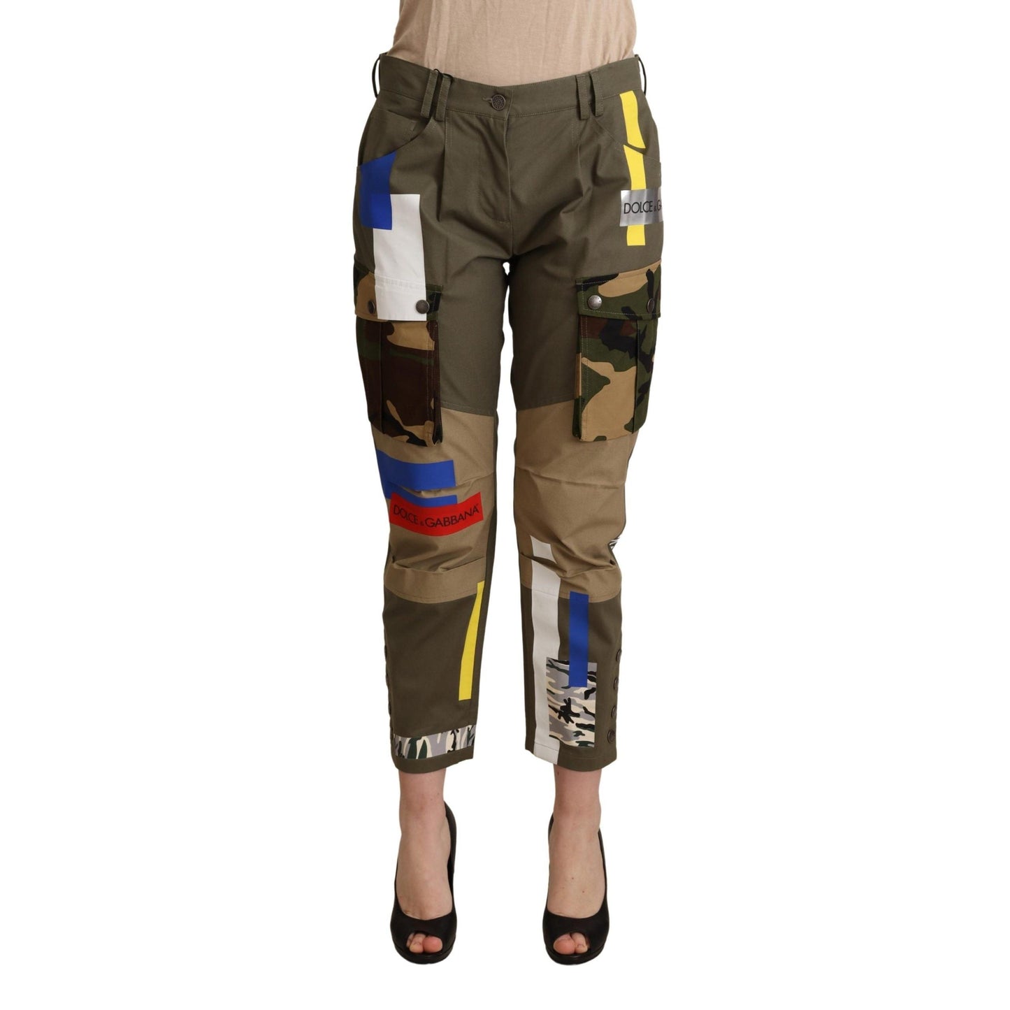 Green Military Cargo Trouser Cotton Pants