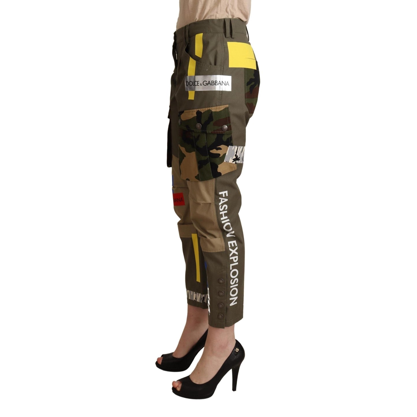 Green Military Cargo Trouser Cotton Pants
