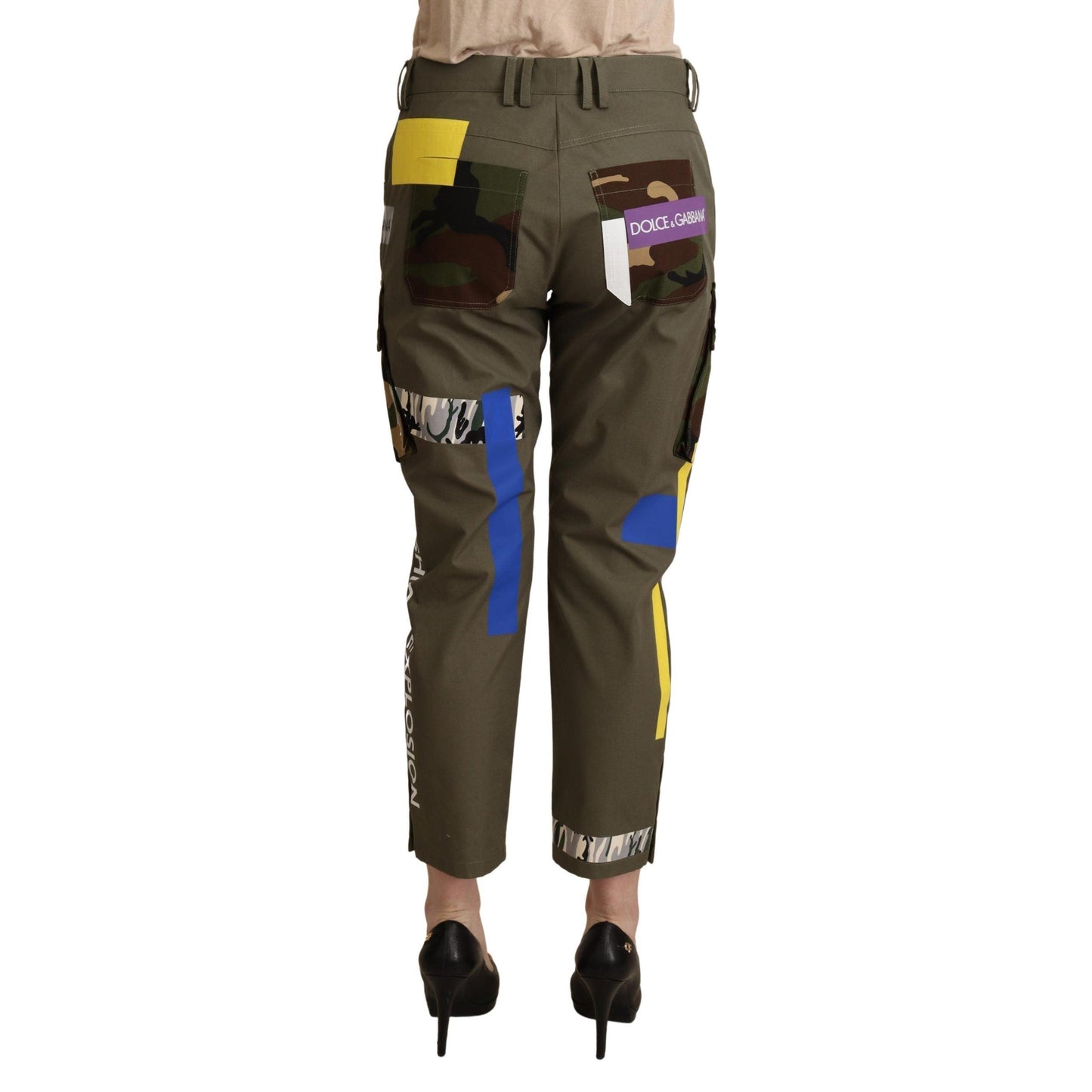 Green Military Cargo Trouser Cotton Pants