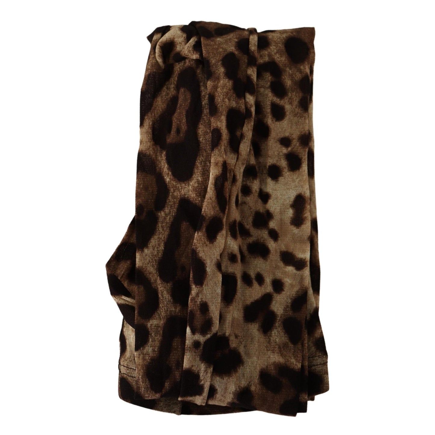 Brown Leopard Print Mesh Tights Nylon Socks