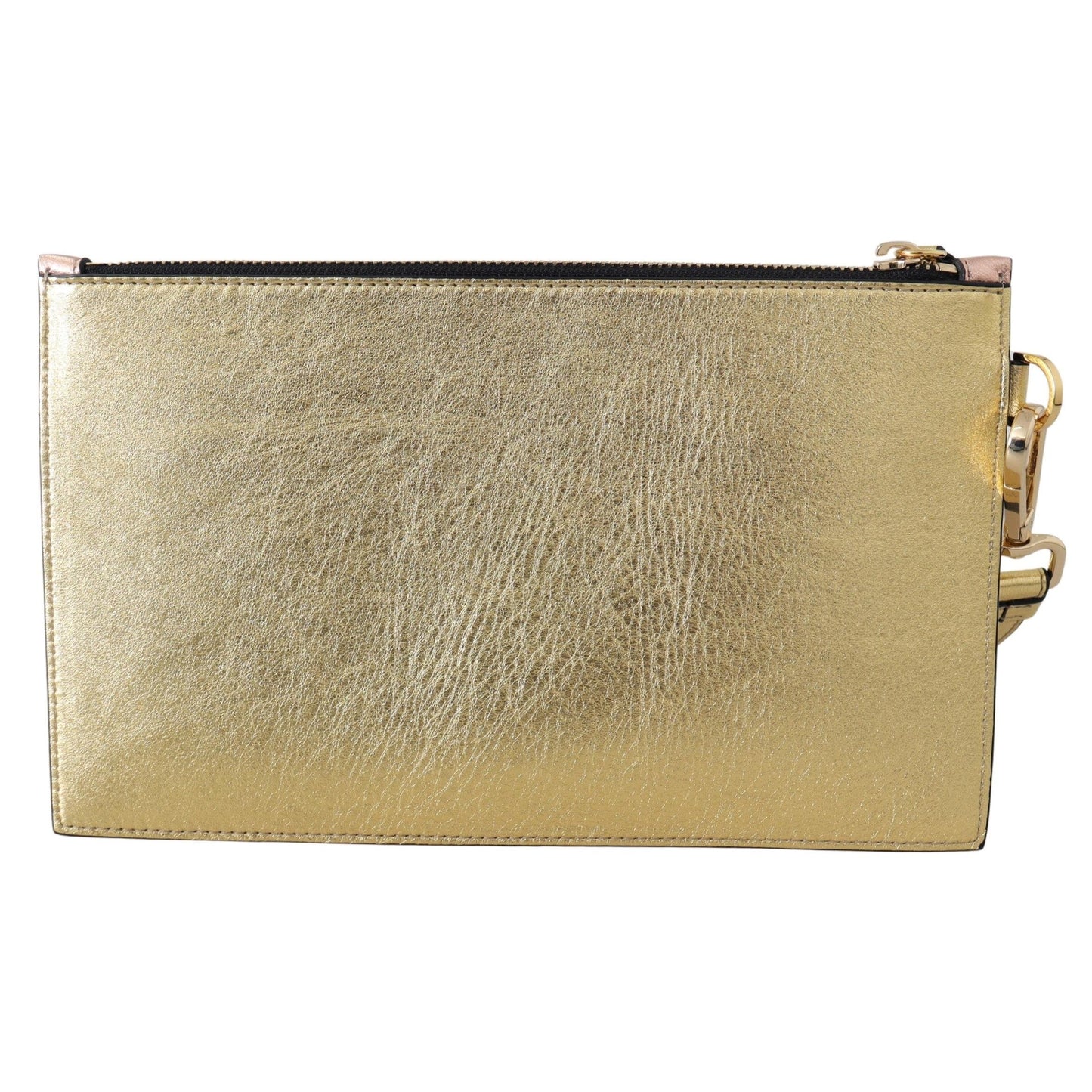 Bronze Leather Zip Small Pouch Bag - coffeewithmee2