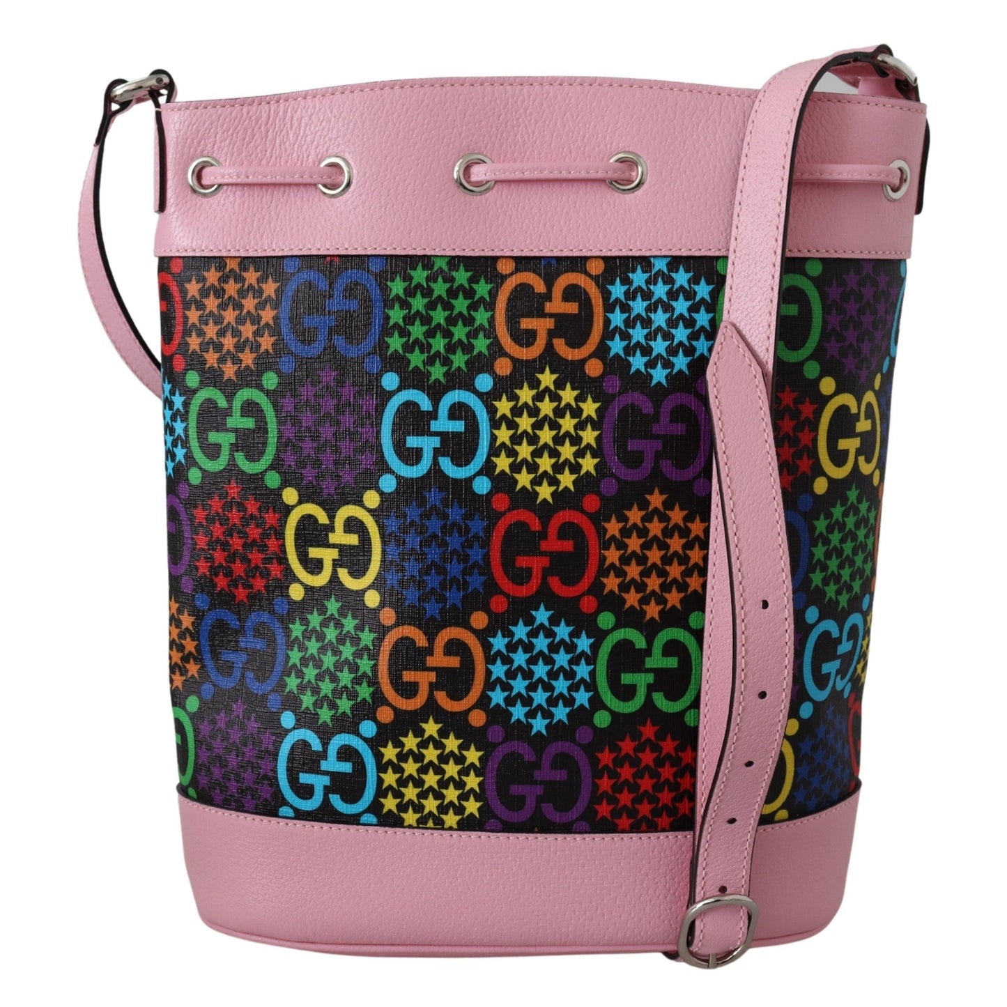 Multicolor GG Psychedelic Print Bucket Bag - coffeewithmee2