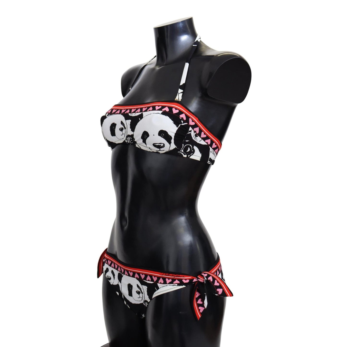 White Panda Two Piece Swimwear Beachwear Bikini