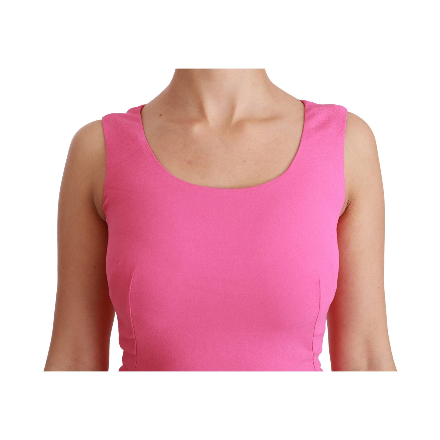 Pink Stretch Sheath Mini Bodycon Dress