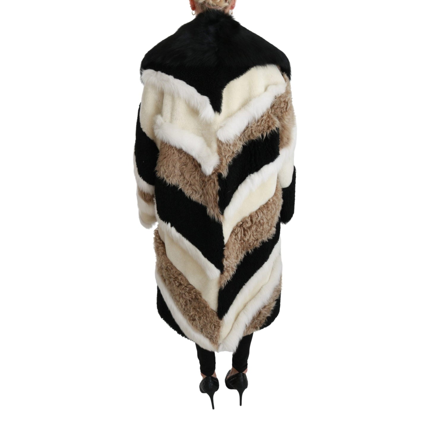 Sheep Fur Shearling Cape Jacket Coat