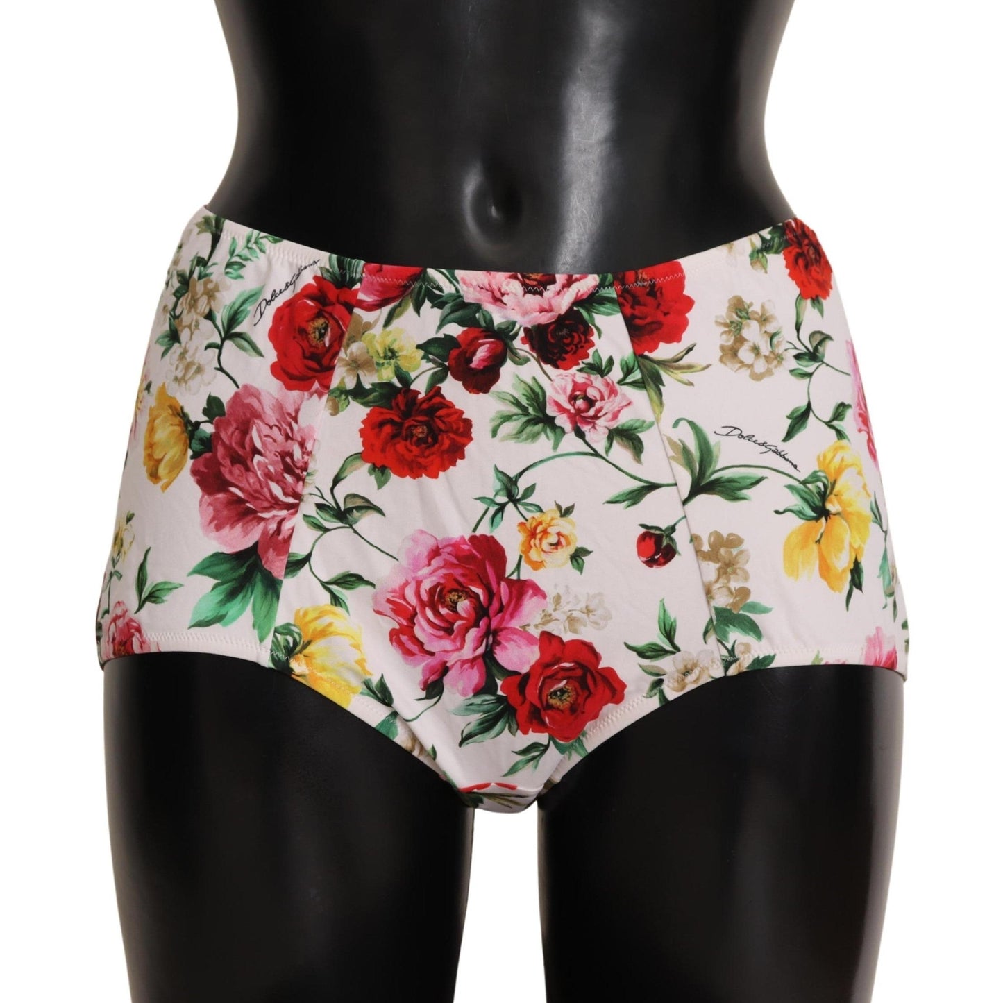White Floral Print Swimwear Beachwear Bottom Bikini